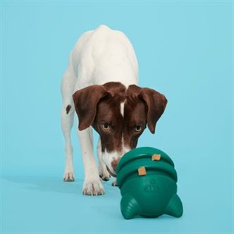 Jouet chien yéti vert menthe caoutchouc – photo 3