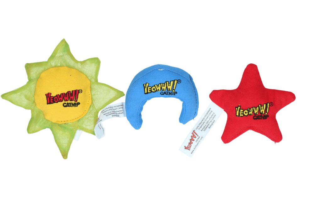Jouets à herbe à chat Yeowww! Sun, Moon and Stars – photo 1
