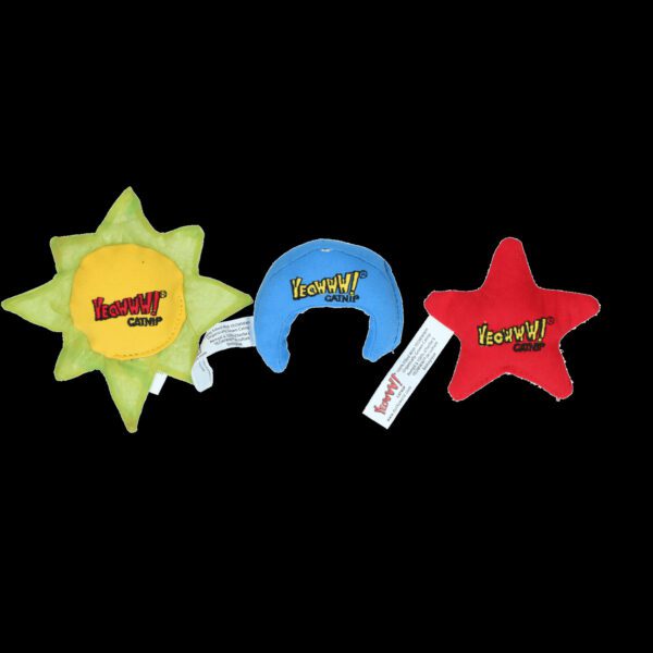 Jouets à herbe à chat Yeowww! Sun, Moon and Stars – photo 1