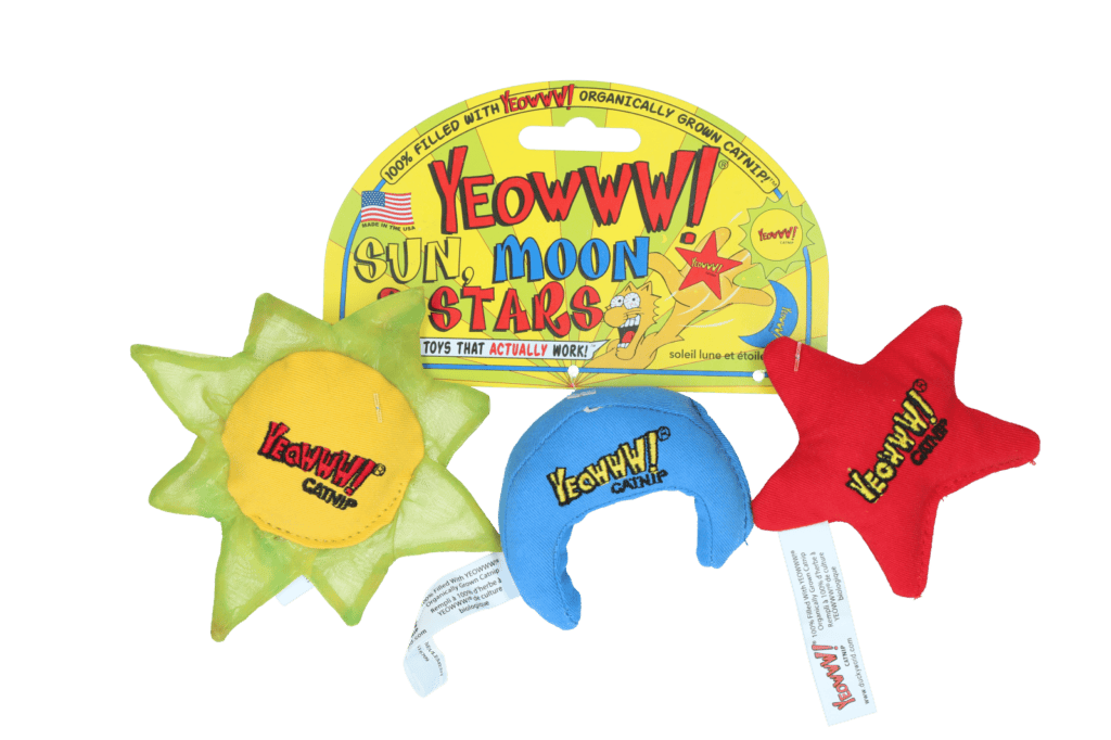 Jouets à herbe à chat Yeowww! Sun, Moon and Stars – photo 2