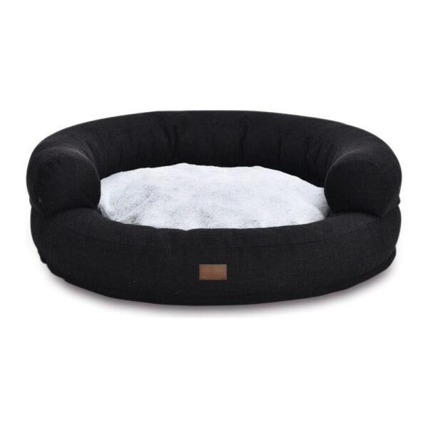 lit-orthopedique-chien-rond-noir-1-carre-cadre Lit orthopédique chien – photo 1