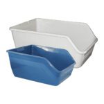 Lot bac à litière bords hauts et canne à plumes Pawise pour chat – photo 2