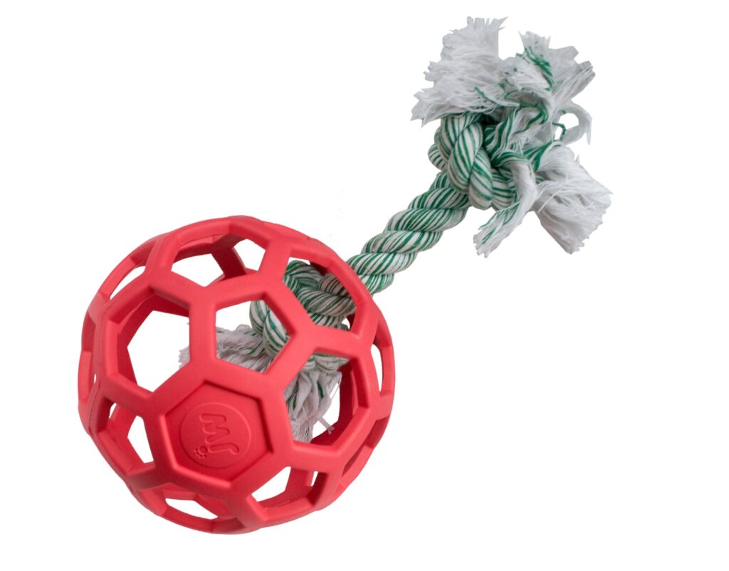 Lot balle Hol-ee Roller et ballon lumineux K-Nite pour chien – photo 2