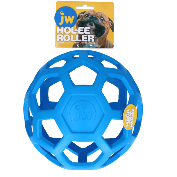 Lot balle Hol-ee Roller bleue et lanceur RingChaser pour chien – photo 1