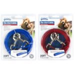 Lot câble d'attache 7 m, distributeur de sacs et bouteille d'eau Pawise pour chien – photo 1