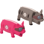 Lot jouet épouvantail Calvin Crow et cochon en latex Pawise pour chien – photo 3