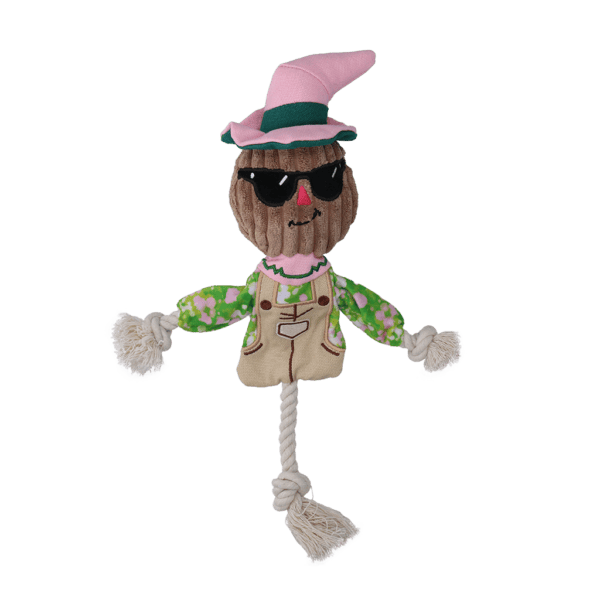 Lot jouet épouvantail Scary Harry et peluche Feather Pals L pour chien – photo 2