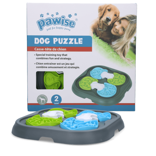 Lot jouet puzzle Pawise et peluche Feather Pals pour chien – photo 1