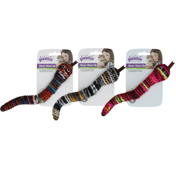 Lot jouets chat cannes souris et serpent Pawise – photo 5