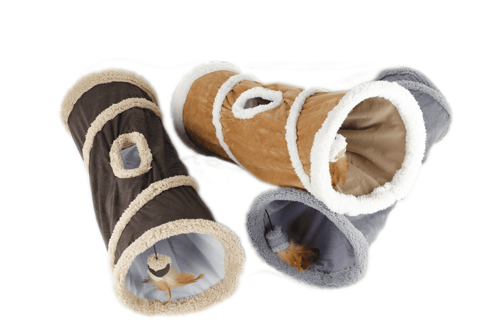 Lot jouets herbe à chat Yeowww Strawberry, bougies et tunnel AFP Find Me – photo 2