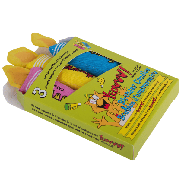 Lot jouets herbe à chat Yeowww Strawberry, bougies et tunnel AFP Find Me – photo 6
