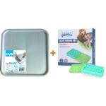 Lot : Tapis anti-éclaboussures pour fontaine à eau Nature Spa + Set gamelle anti-glouton Pawise Slow Feeding Set