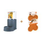 Lot : Distributeur d'eau Excellent Pets Water Tower + Tapis de léchage AFP Bone Appetit Tasty Bone