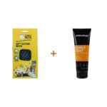 Lot : Brosse en silicone Excellent Pets Soft Silicone Brush + Shampoing Animology Curly Coat pour chiens à poil frisé 250 ml