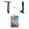 Lot : Peigne métallique Trixie à double rangée de dents 10 x 15 cm + Brosse carde Zolux Anah M 7 x 2,5 x 15 cm + Couche lavable Simple Solution taille S 30-48 cm
