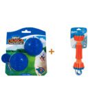 Lot : Balles Chuckit! Super Crunch Ball M (lot de 2) + Bumper de rapport Chuckit! Rugged Bumper