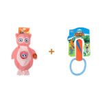 Lot : Jouet peluche Growl Sidekicks Hoot et Hootlet + Jouet de rapport et de traction Chuckit! Ultra Bumper Tug
