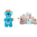 Lot : Jouet peluche Growl Sidekicks Koala Joey + Peluche ourson chauffante pour chiot AFP Little Buddy Warm Bear