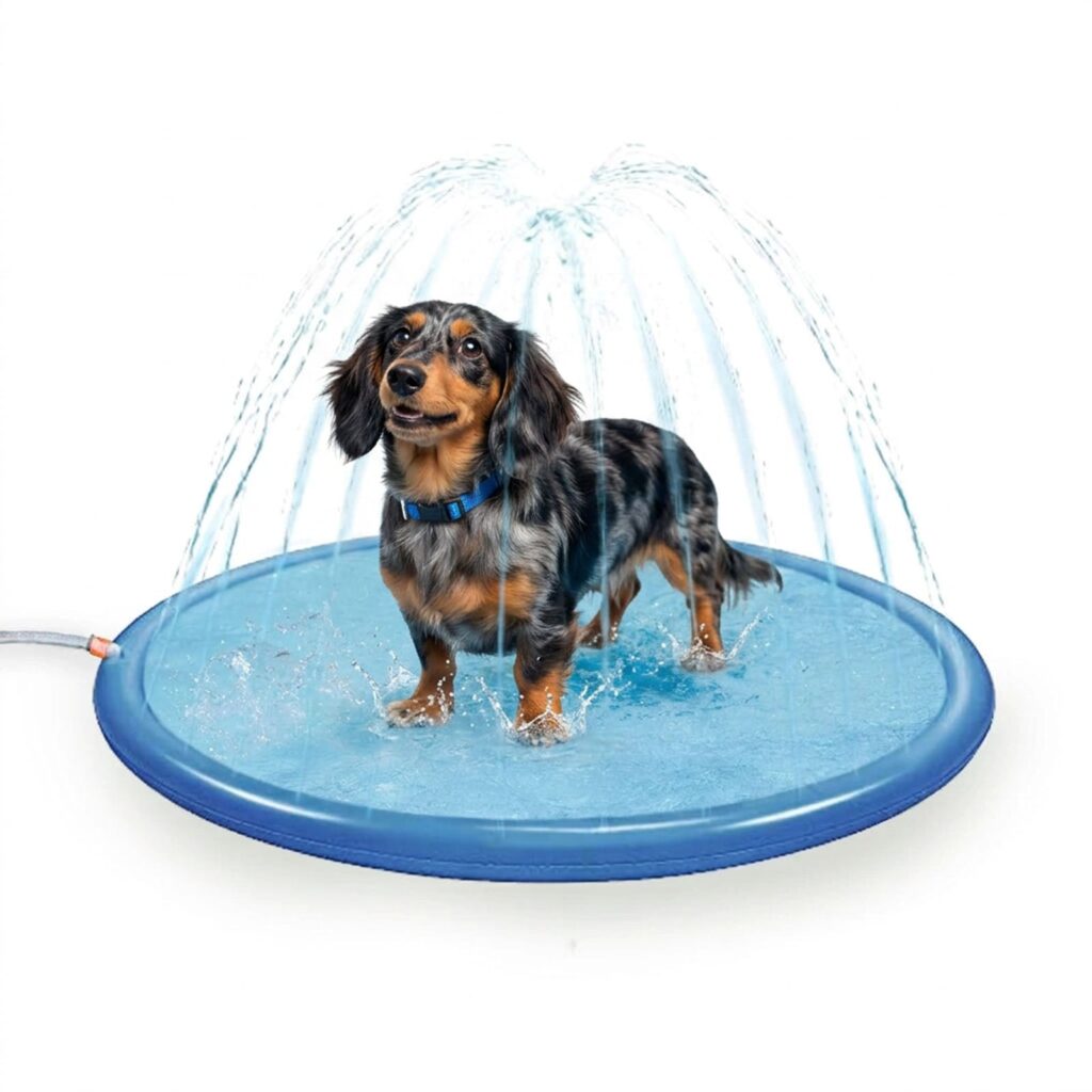 Lot peignoir Royal Dry, tapis à jets d'eau et laisse cuir pour chien – photo 4