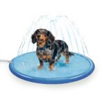 Lot peignoir Royal Dry, tapis à jets d'eau et laisse cuir pour chien – photo 4