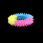 Lot peluche flamant rose, anneau Rainbow World Ring et fleur Garden Paws pour chien – photo 3