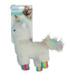 Lot peluche lama Sequine, pneu en mousse et fleur Sakura Garden Paws pour chien – photo 1