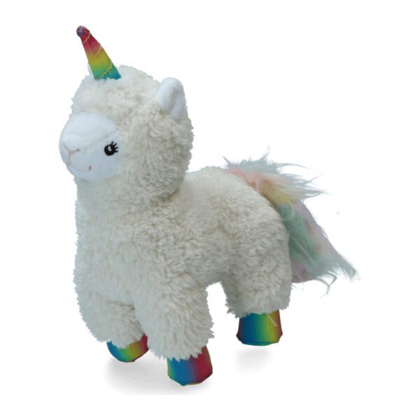 Lot peluche lama Sequine, pneu en mousse et fleur Sakura Garden Paws pour chien – photo 2