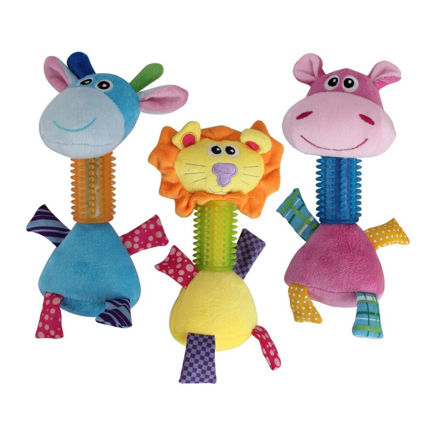 Lot de peluches Puppy Long Neck et Feather Pals pour chien – photo 1