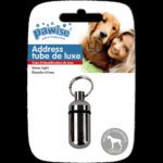 Lot sacs à déjections PoopyGo lavande et tube porte-adresse pour chien – photo 3