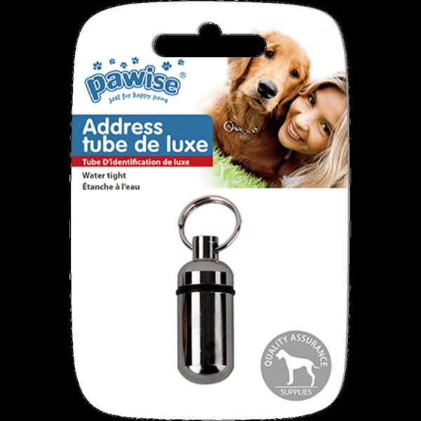 Lot sacs à déjections PoopyGo lavande et tube porte-adresse pour chien – photo 3