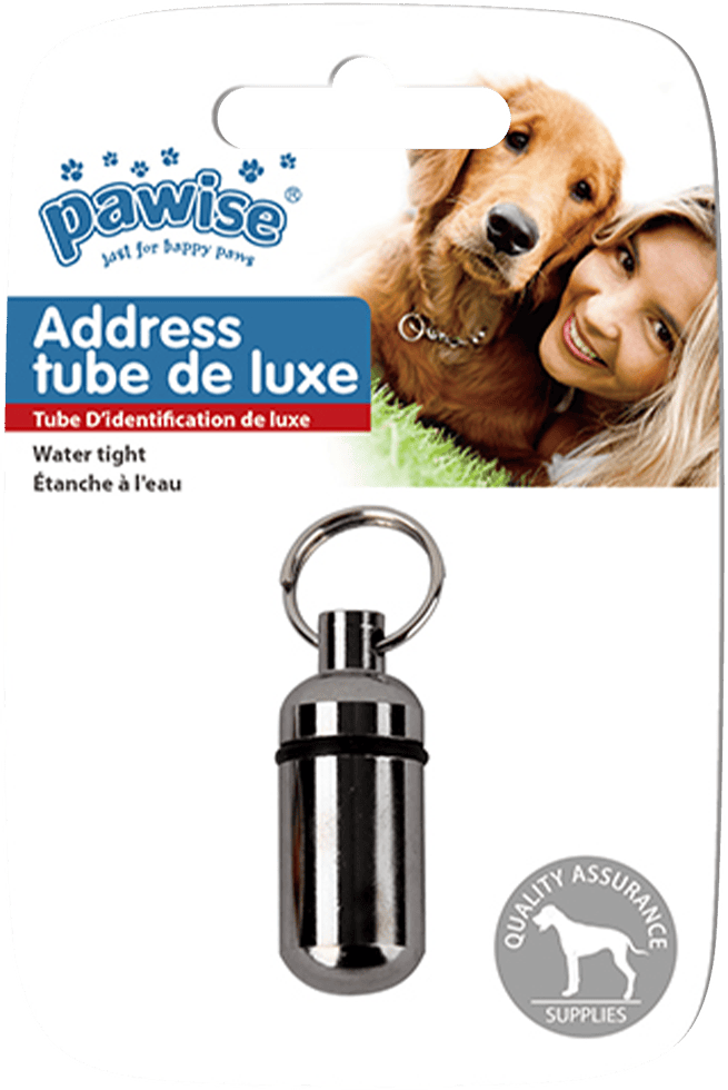 Lot sacs à déjections PoopyGo lavande et tube porte-adresse pour chien – photo 3