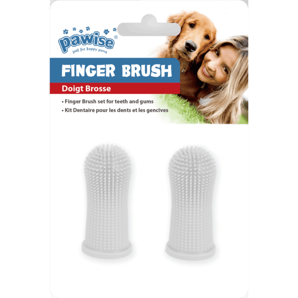 Lot serviette Royal Dry et brosses à dents de doigt Pawise – photo 3