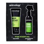 Lot shampoing Animology Stink Buster et brosses Wahl pour chien – photo 1