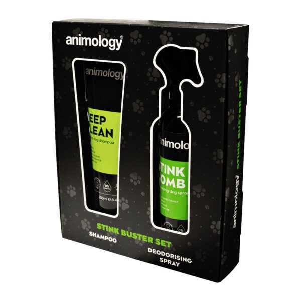 Lot shampoing Animology Stink Buster et brosses Wahl pour chien – photo 2