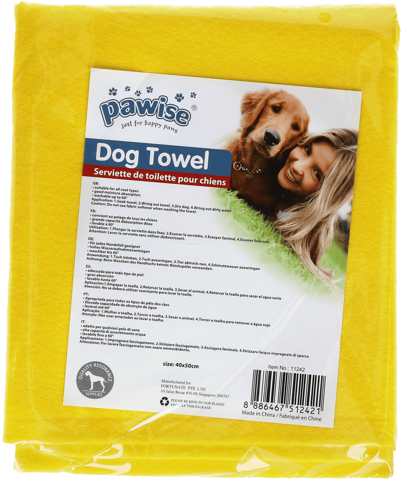 Lot shampooing aloe vera, serviette et râteau Pawise pour chien – photo 2