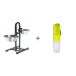 Support gamelle pour chien – 2 bols inox 3,8 L et gourde 450 ml