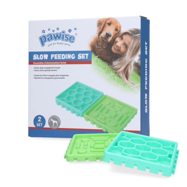 Lot tapis fontaine Nature Spa et set gamelle anti-glouton Pawise pour chien – photo 3
