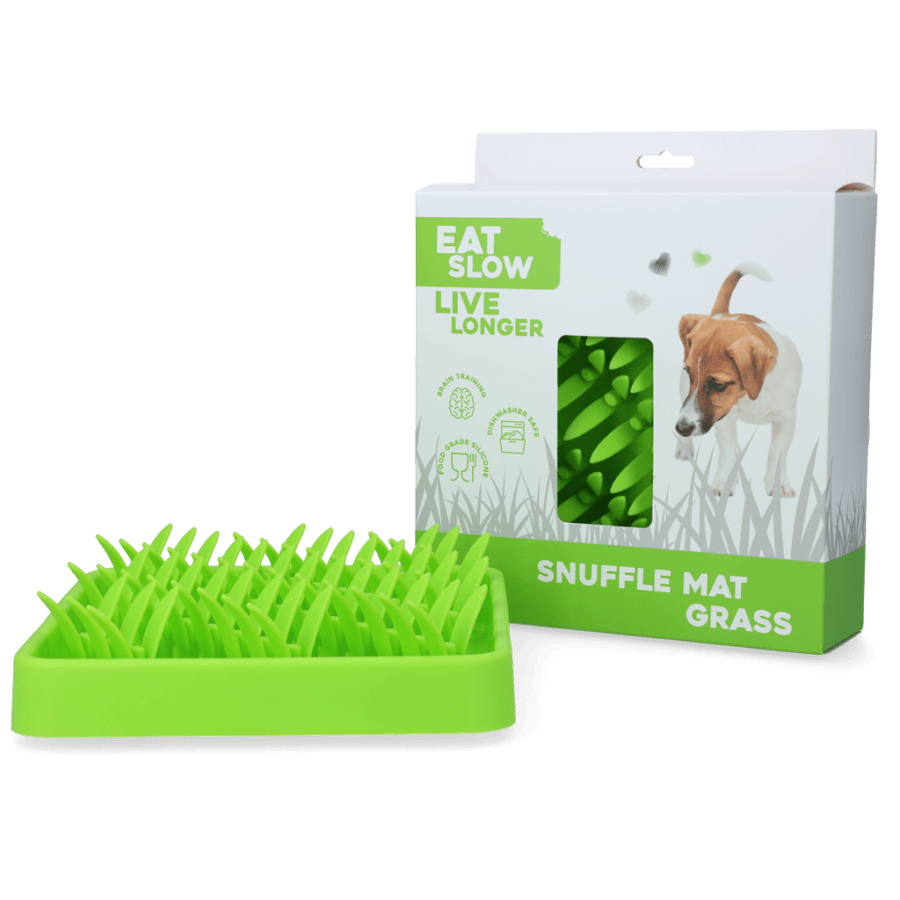 Lot tapis de fouille silicone herbe et gamelle Minus One 950 ml pour chien – photo 1