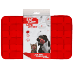 Lot tapis de léchage fleur et gamelle inox antidérapante pour chien – photo 1