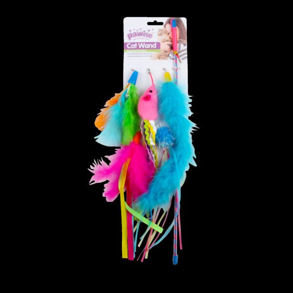 Lot tapis de léchage poisson et cannes à jouet Pawise pour chat – photo 3