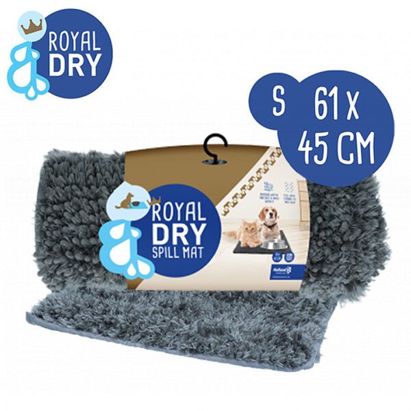 Lot tapis Royal Dry et gamelle inox 11 cm pour chien – photo 1