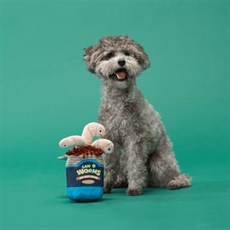 Peluche chien boîte de vers – photo 2