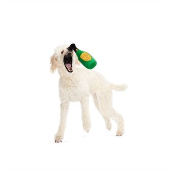 Peluche chien bouteille champagne – photo 3
