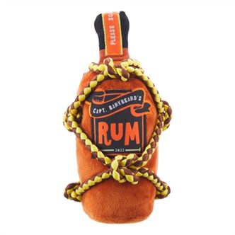 Peluche chien bouteille de rhum corde – photo 1