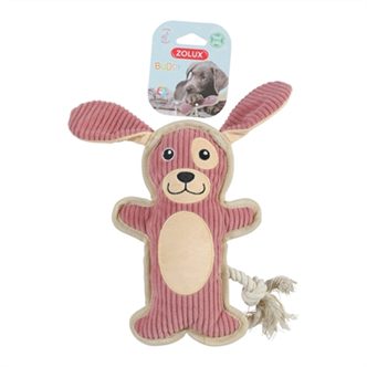 Peluche chien velours rose – photo 2