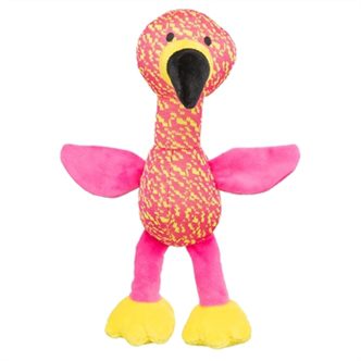 Peluche chien flamant rose – photo 1