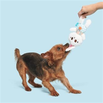 Peluche chien lapin tablier – photo 2