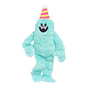 Peluche chien monstre bleu fête – photo 1