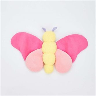 Peluche chien papillon rose – photo 3