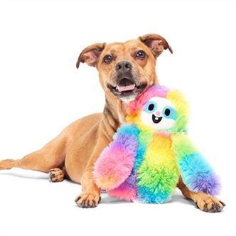 Peluche chien paresseux tie-dye – photo 2